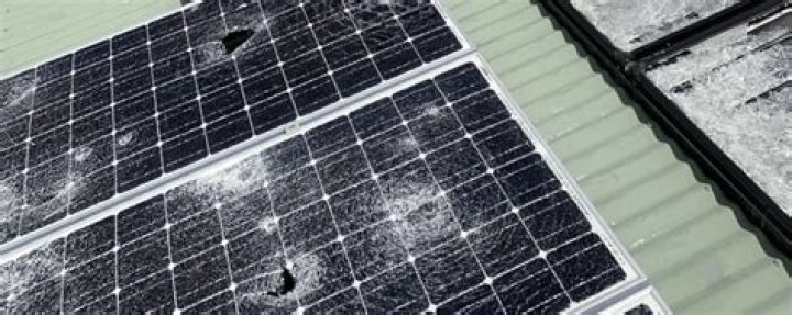 Can hailstones damage solar panels?