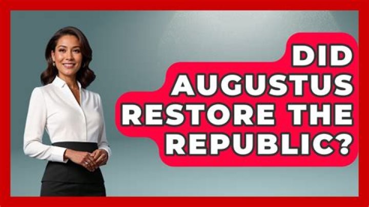 Did augustus restore the republic?