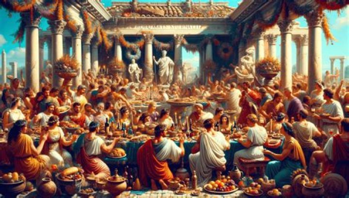 Did romans vomit during feasts?