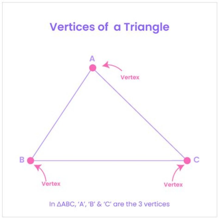 Does a triangle have four vertices?