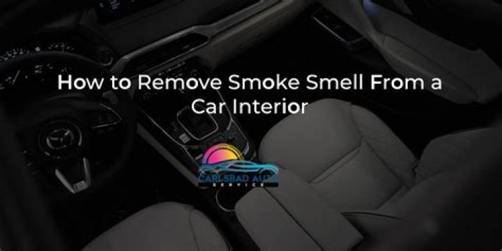 How remove cigarette smell in car?