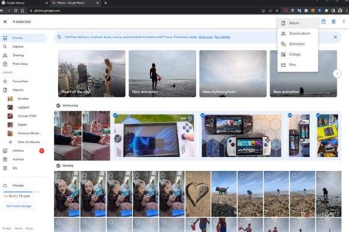 How to find stylized photos on google photos?