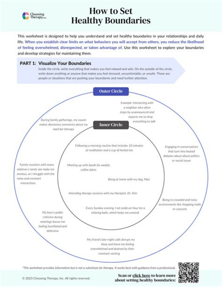 On setting healthy boundaries?