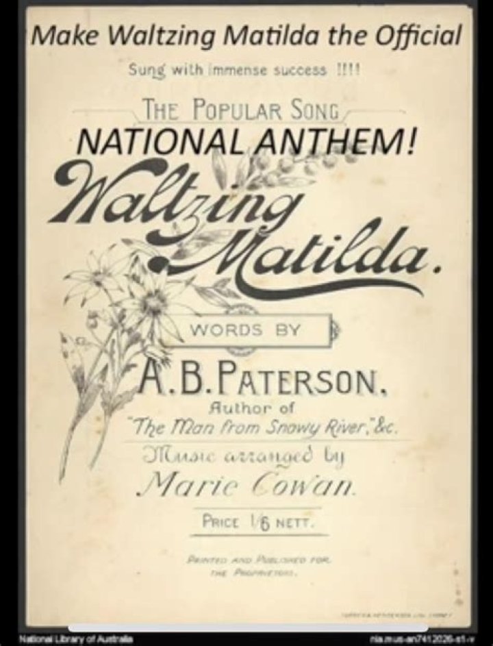 Was waltzing matilda the national anthem?