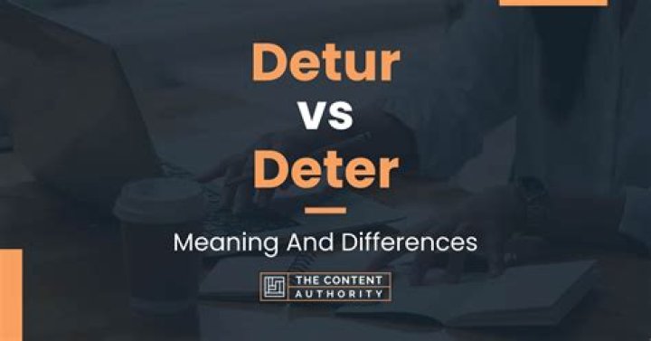 What does deter off mean?