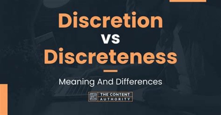 What is an example of discreteness?