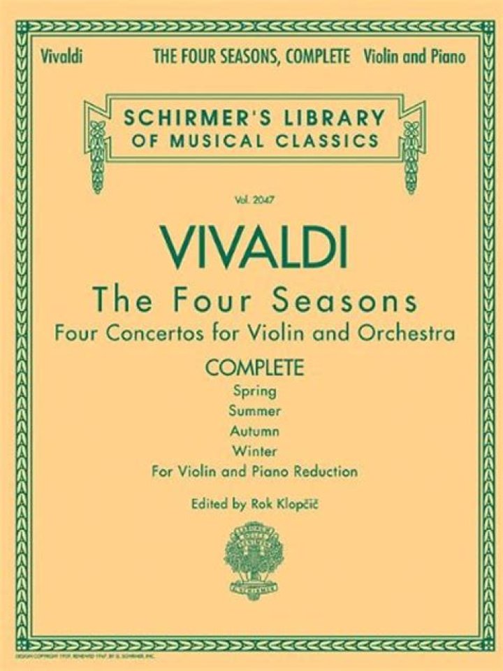When did vivaldi write the four seasons?