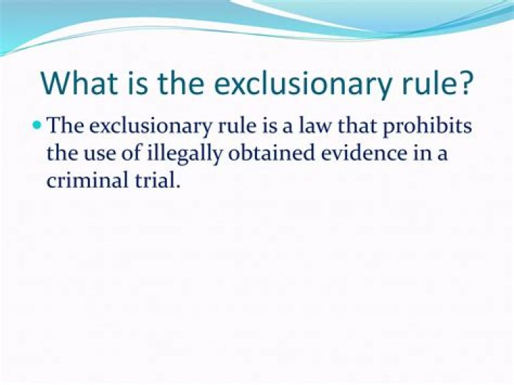 When was the exclusionary rule implemented?