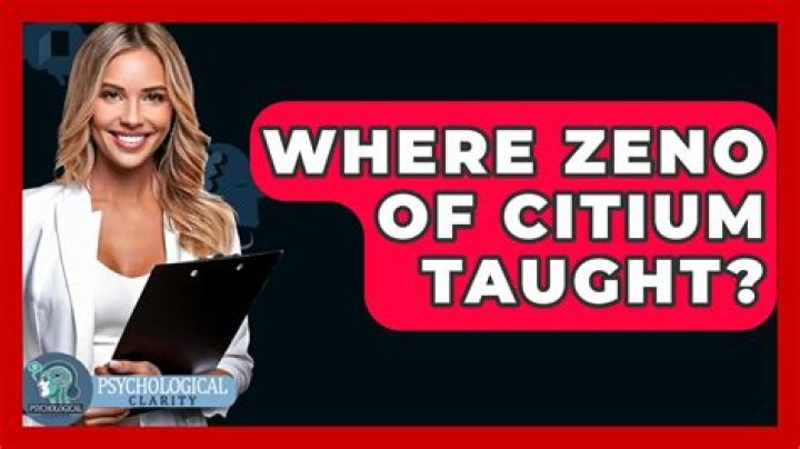 Where zeno of citium taught?