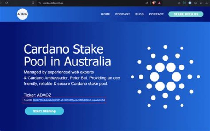 Which cardano stake pool?