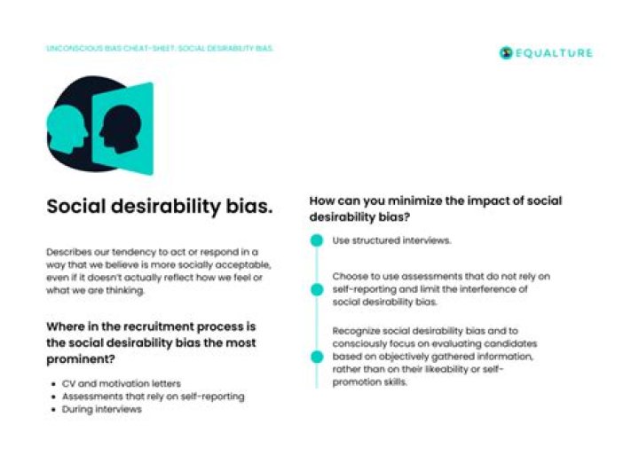 Why does social desirability happen?
