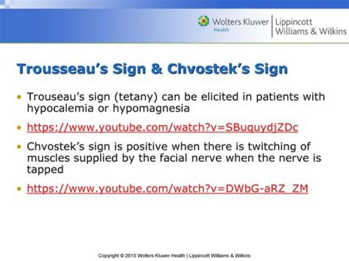 Why does trousseau's sign occurs?