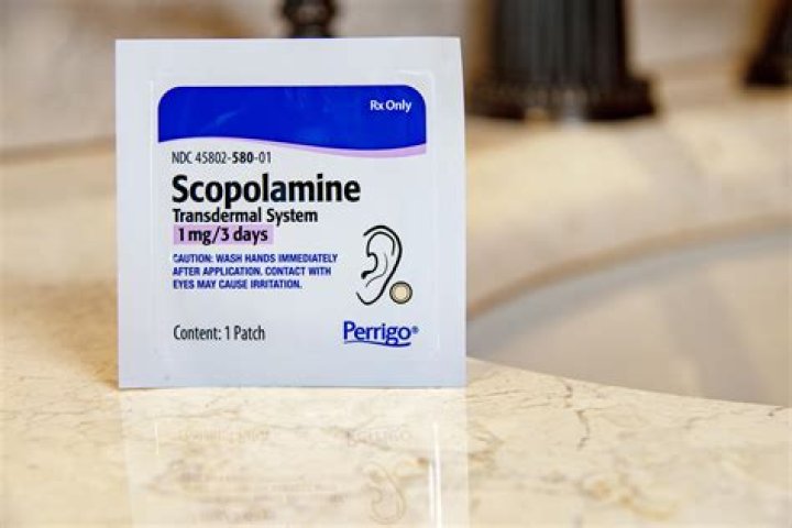 Why scopolamine patch applied behind the ear?