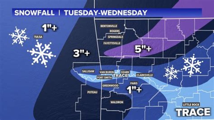 Will it snow in fayetteville arkansas this year?